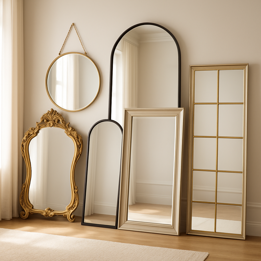 High-quality mirrors in different styles